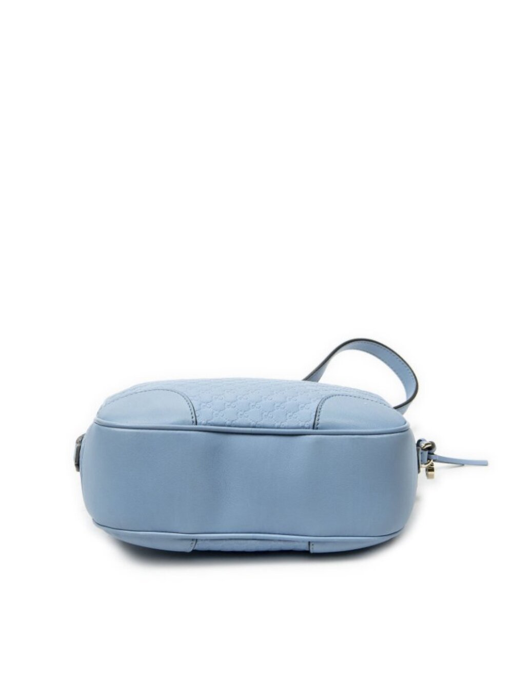 Gucci Bree Cross Belt Bag Light Blue Micro Guccissima Leather - Picture 6 of 10